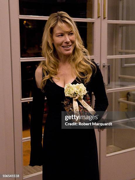 Deborah Kara Unger presents the David Cronenberg film 'Crash' at the Theater Peni on November 4, 2010 in Molins de Rei, Spain.