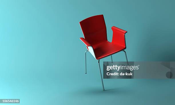 armchair - red chair stock pictures, royalty-free photos & images
