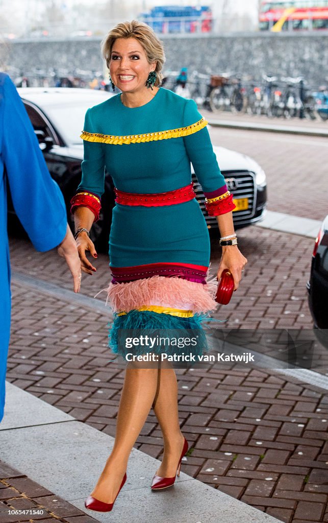 Queen Maxima Of The Netherlands Attends the Prince Bernhard Culture Award in Amsterdam