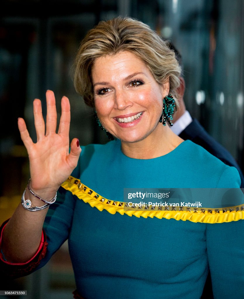 Queen Maxima Of The Netherlands Attends the Prince Bernhard Culture Award in Amsterdam