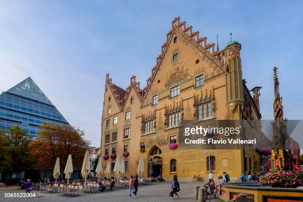 ulm, marketplace (baden-württemberg, germany) - ulm stock pictures, royalty-free photos & images