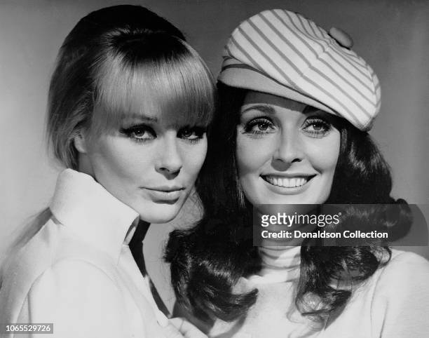 Actress Elke Sommer and Sharon Tate in a scene from the movie "The Wrecking Crew"