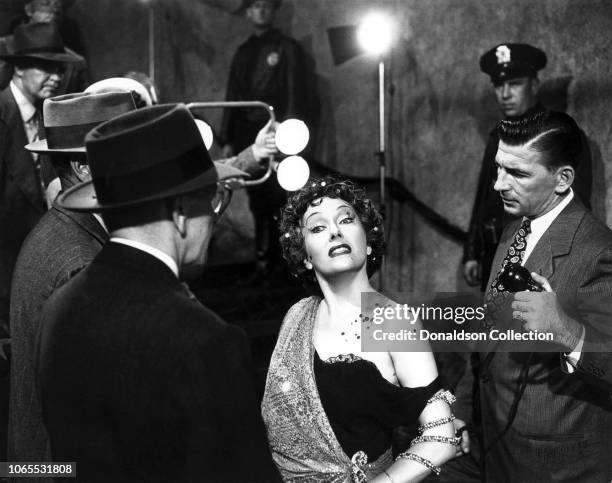 Actress Gloria Swanson in a scene from the movie "Sunset Boulevard"