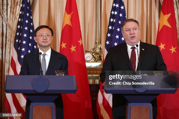 The Director of the Office of Foreign Affairs of the Central Commission of the Communist Party of China Yang Jiechi and U.S. Secretary of State Mike...