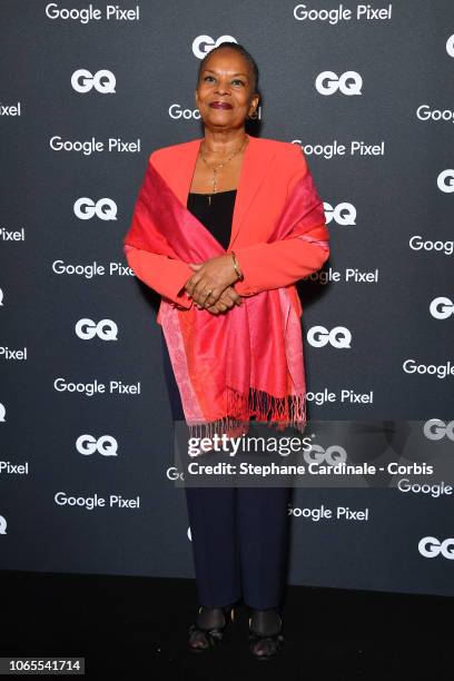 Politician of the decade Christiane Taubira attends GQ Men Of The Year Awards 2018 at Centre Pompidou on November 26, 2018 in Paris, France.