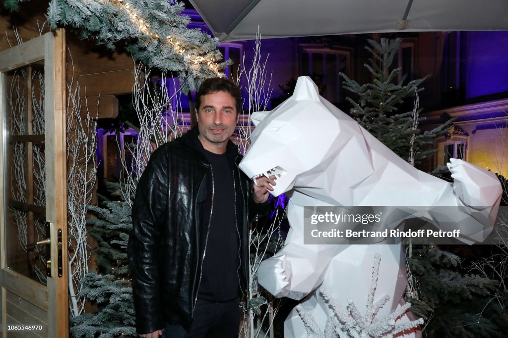 Inauguration Of The "Chalet Les Neiges - Courchevel" On The Terrace Of The Hotel "Barriere Le Fouquet's Paris"