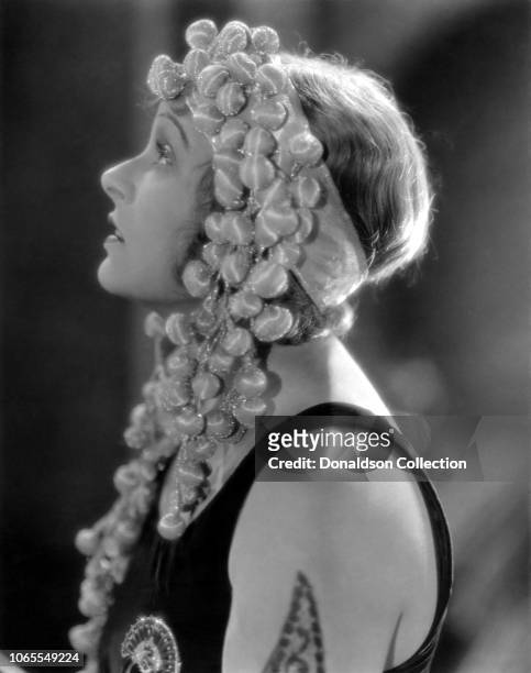 Actress Corinne Griffith in a scene from the movie "The Lady in Ermine"