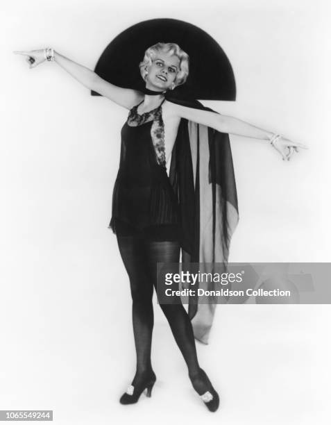 Actress Jean Harlow in a scene from the movie "Double Whoopee"