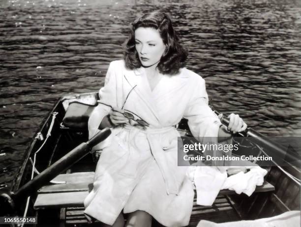 Actress Gene Tierney in a scene from the movie "Leave Her to Heaven"