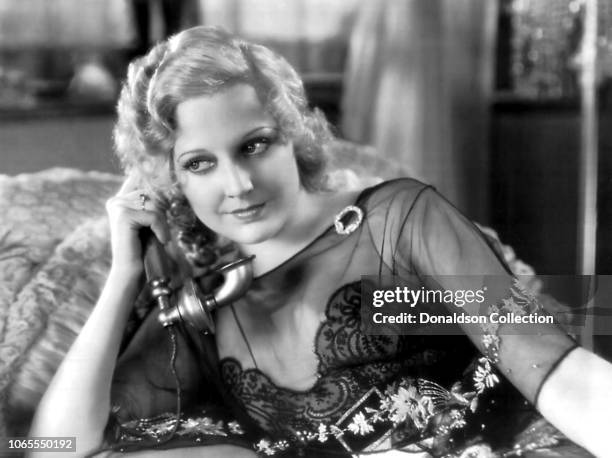 Actress Thelma Todd in a scene from the movie "The Maltese Falcon"