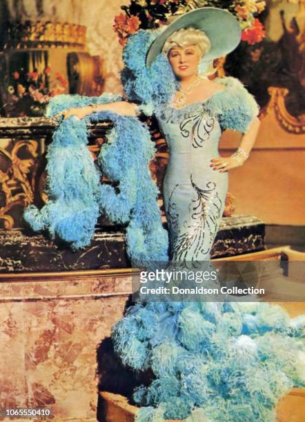 Actress Mae West in a scene from the movie "Belle of the Nineties"