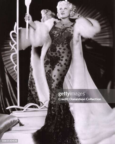 Actress Mae West in a scene from the movie "Go West, Young Man"