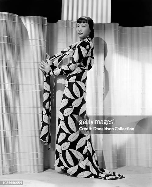 Actress Anna May Wong in a scene from the movie "Dangerous to Know"