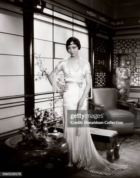 Actress Anna May Wong in a scene from the movie "Daughter of the Dragon"