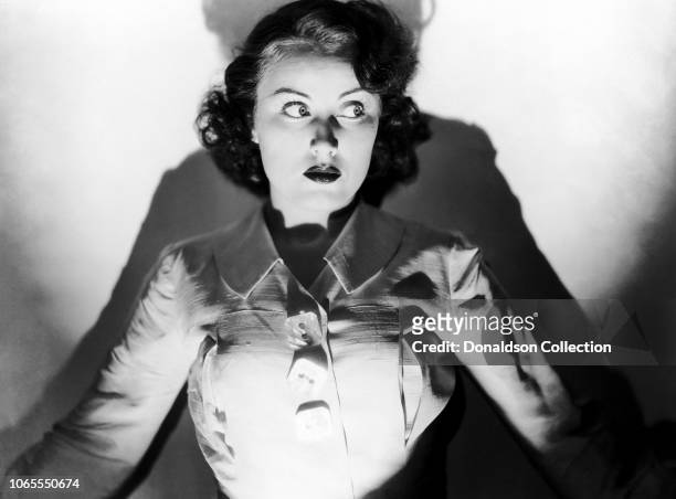 Actress Fay Wray in a scene from the movie "Black Moon"