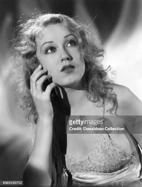 Actress Fay Wray in a scene from the movie "King Kong"