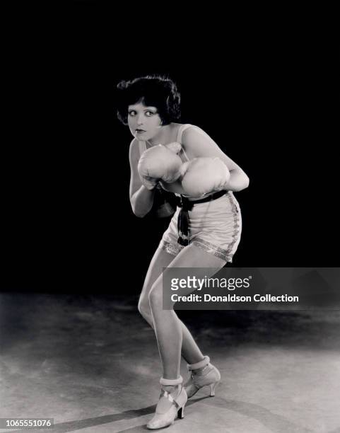 Actress Clara Bow in a scene from the movie "Rough House Rosie "
