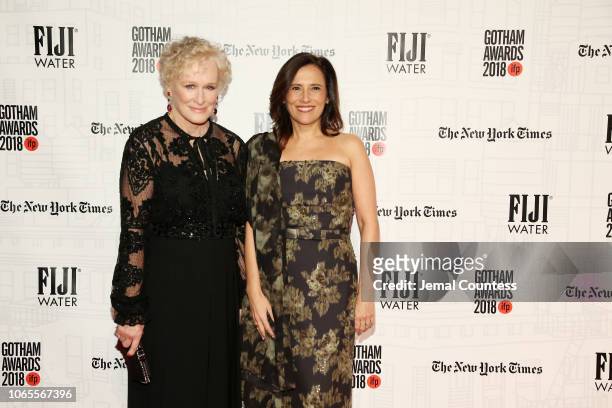 Glenn Close and Joana Vicente attend IFP's 28th Annual Gotham Independent Film Awards at Cipriani, Wall Street on November 26, 2018 in New York City.