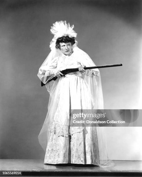 Actress Marjorie Main in a scene from the movie "The Wistful Widow of Wagon Gap"