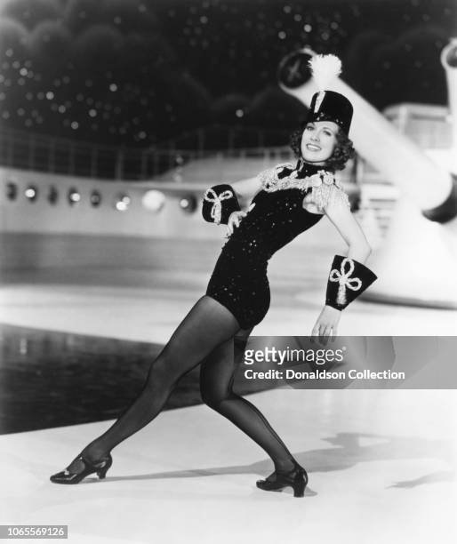 Actress Eleanor Powell in a scene from the movie "Born to Dance"