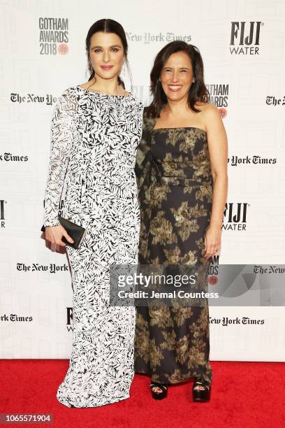 Rachel Weisz and Joana Vicente attend IFP's 28th Annual Gotham Independent Film Awards at Cipriani, Wall Street on November 26, 2018 in New York City.