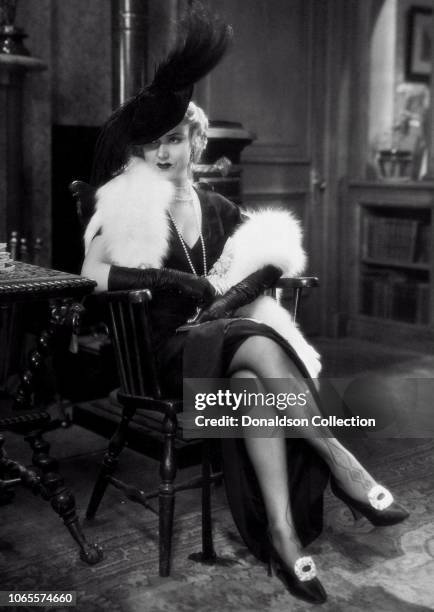 Actress Fay Wray in a scene from the movie "One Sunday Afternoon"