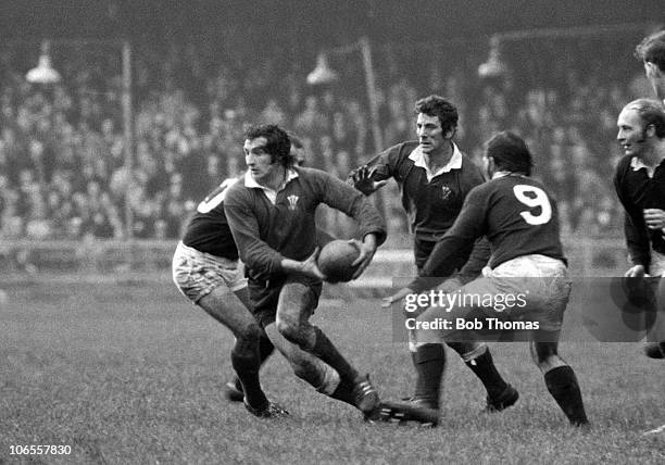 Gareth Edwards of Wales during the Wales v Scotland Rugby Union International played at Cardiff Arms Park, Cardiff on the 5th February 1972. Wales...