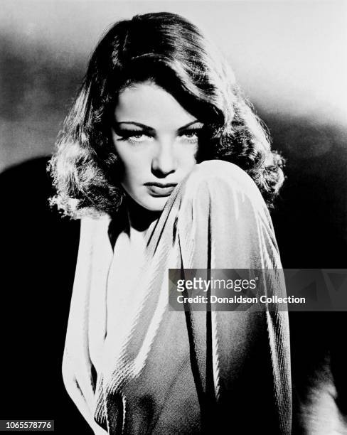 Actress Gene Tierney in a scene from the movie "Laura"