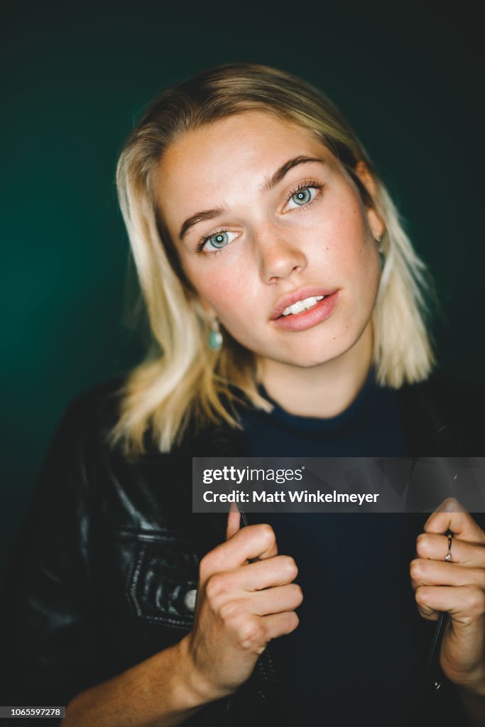 Thea Sofie Loch Naess Poses For A Portrait On November 06, 2018 In