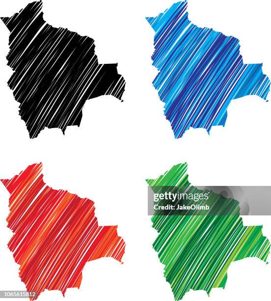 bolivia scribble - sucre bolivia stock illustrations