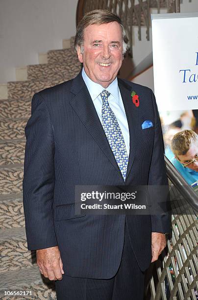 Sir Terry Wogan attends his tribute lunch at the Dorchester Hotel on November 5, 2010 in London, England.