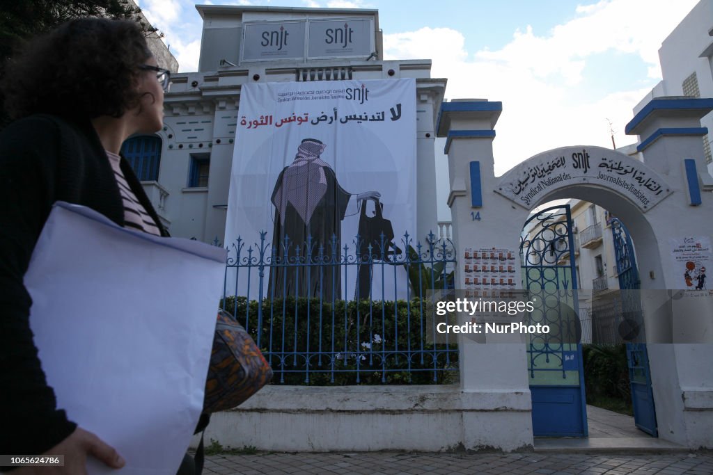 Protest over Saudi crown prince visit to Tunisia