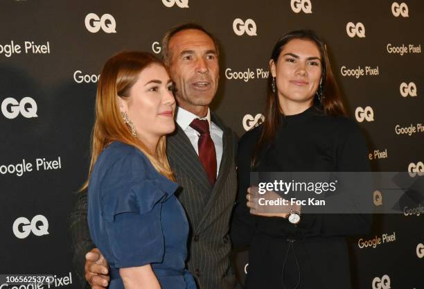 S 2018 Explorer of The Decade Mike Horn and daughters Jessica Horn and Annika Horn attend GQ Men Of The Year Awards 2018 at Centre Pompidou on...