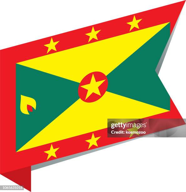 flag grenada - grenada stock illustrations