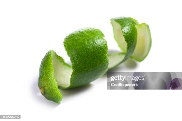 peau de citron vert - peau de fruit photos et images de collection