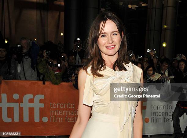 Actress Emily Mortimer attends "Janie Jones" Premiere during the 35th Toronto International Film Festival at Roy Thomson Hall on September 17, 2010...