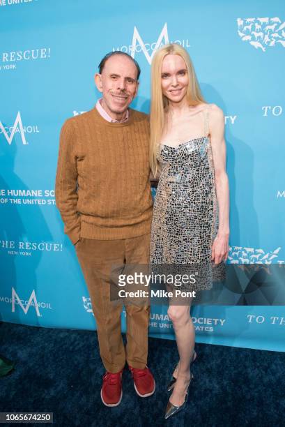 Peter Max and Mary Max attend The Humane Society Of The United States 9th Annual To The Rescue! Gala at Cipriani 42nd Street on November 09, 2018 in...