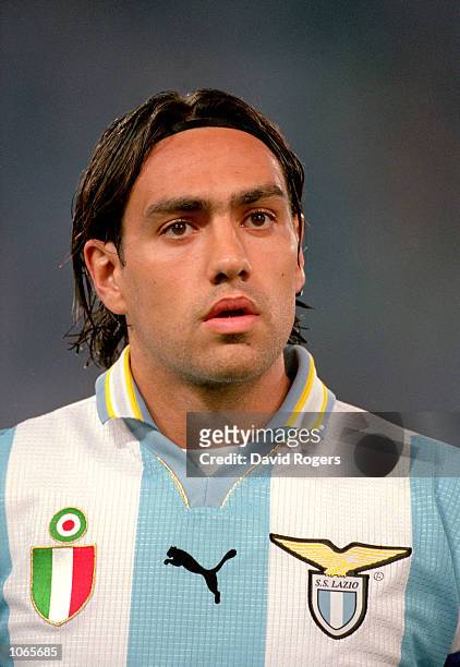 Alessandro Nesta of Lazio in action during the UEFA Champions League match against Sparta Prague at the Stadio Olimpico in Rome, Italy. Lazio won the...