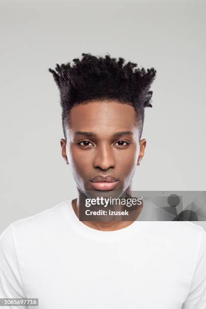 afro american man with funky hairstyle - natural condition stock pictures, royalty-free photos & images