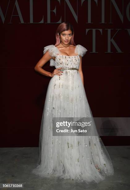 Actress Rola attends the photocall for Valentino TKY 2019 Pre-Fall Collection at Terada Warehouse on November 27, 2018 in Tokyo, Japan.