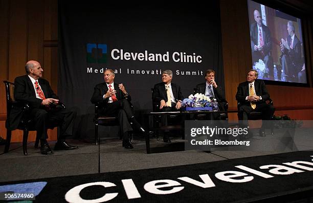 Dr. Laurence "Ned" Kennedy, chairman of the Endocrinology, Diabetes and Metabolism department for Cleveland Clinic, from left, Daniel Bradbury,...