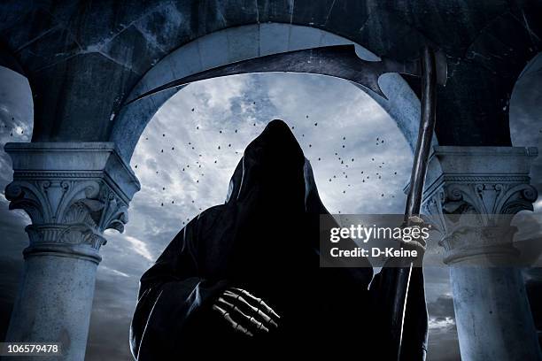 grim reaper - grim reaper stock pictures, royalty-free photos & images