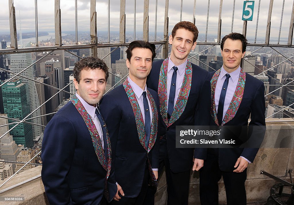 Broadway's "Jersey Boys" Light The Empire State Building