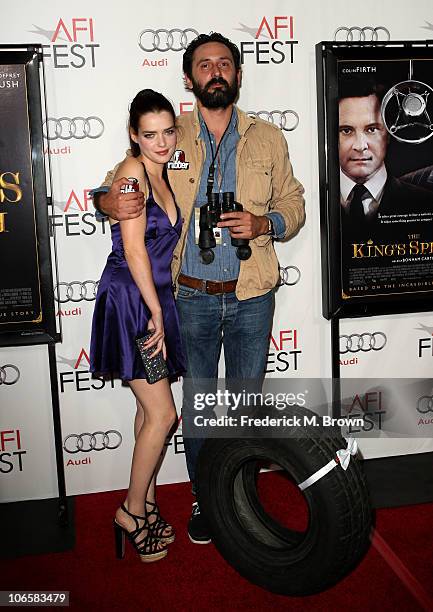 Actress Roxane Mesquida and Director Quentin Dupieux from the film "Rubber" arrive at AFI FEST 2010 presented by Audi at Grauman's Chinese Theatre on...
