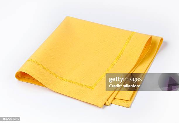 amarillo de servilleta - servilleta fotografías e imágenes de stock