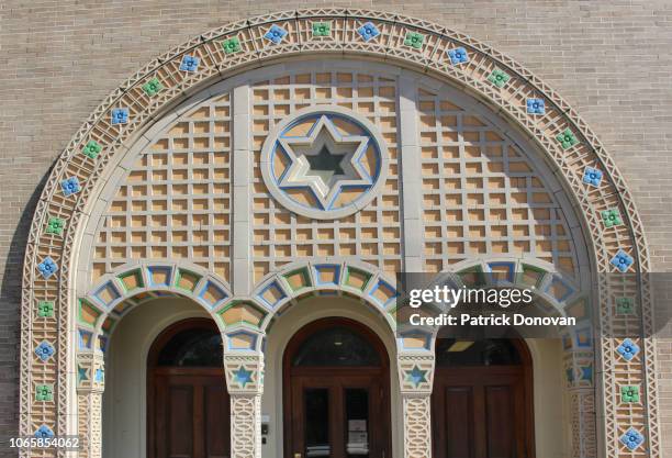 touro synagogue, new orleans, louisiana - synagogue stock pictures, royalty-free photos & images