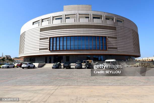 The Museum of Black Civilisations is presented to the press on November 27, 2018 in Dakar ahead of its opening set for December 6, 2018.