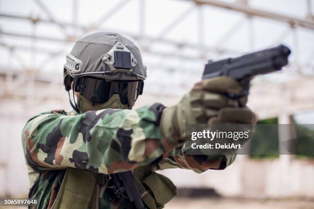 soldier of fortune - airsoft stock pictures, royalty-free photos & images