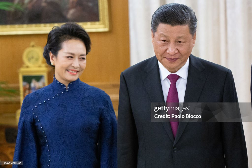 Spanish Royals Host An Official Dinner For Chinese President Xi Jinping And His Wife