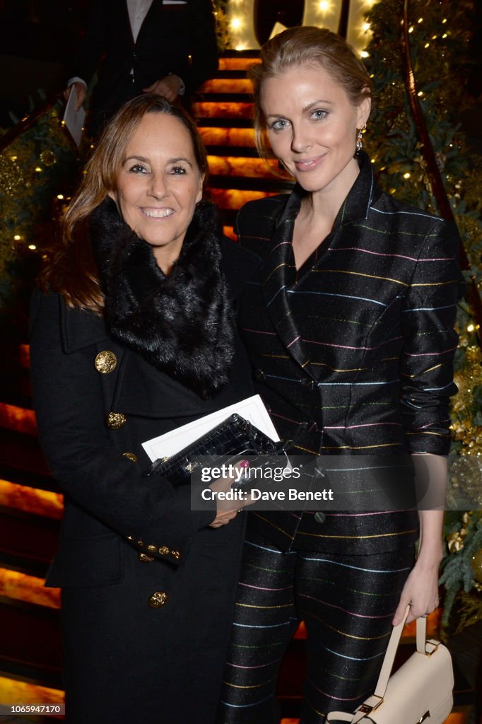 Sarah Manley and Donna Air attend The Fayre Of St James's Christmas